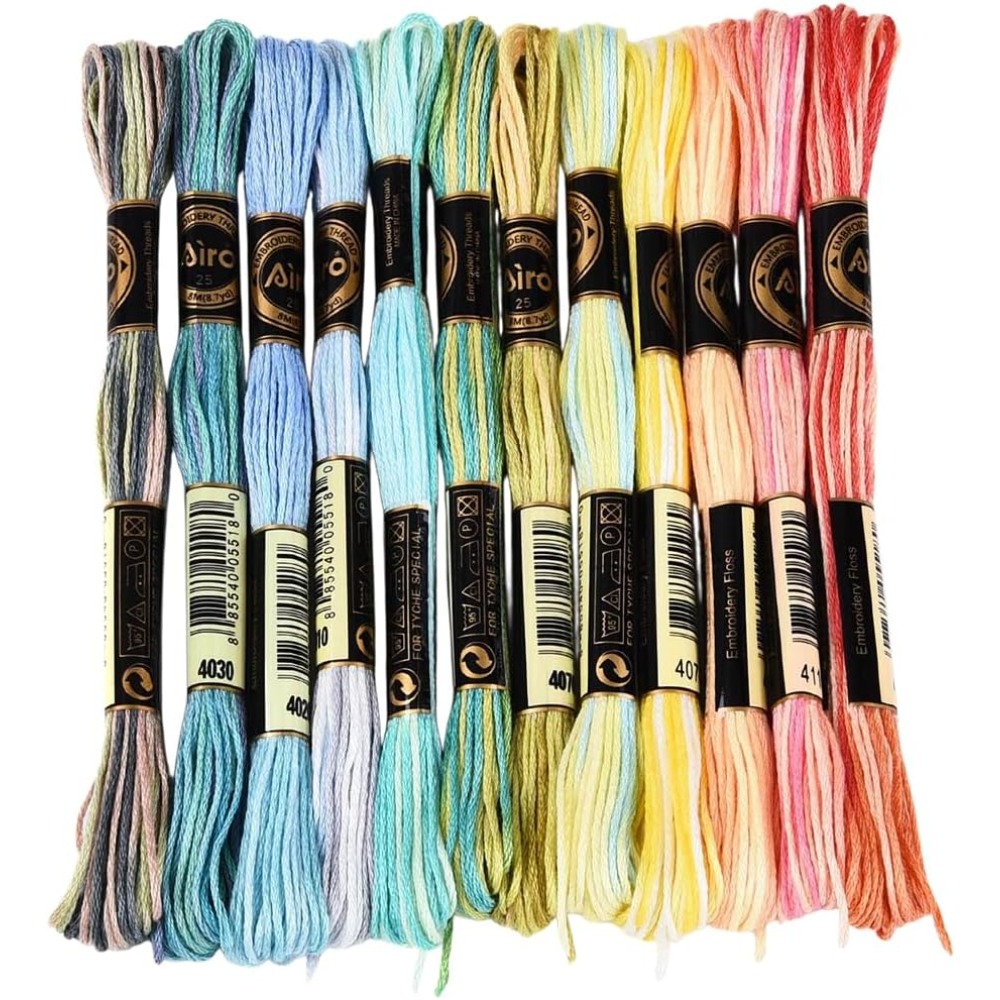 Embroidery Gradient - 12 Skeins 105 Yards 6 Ply