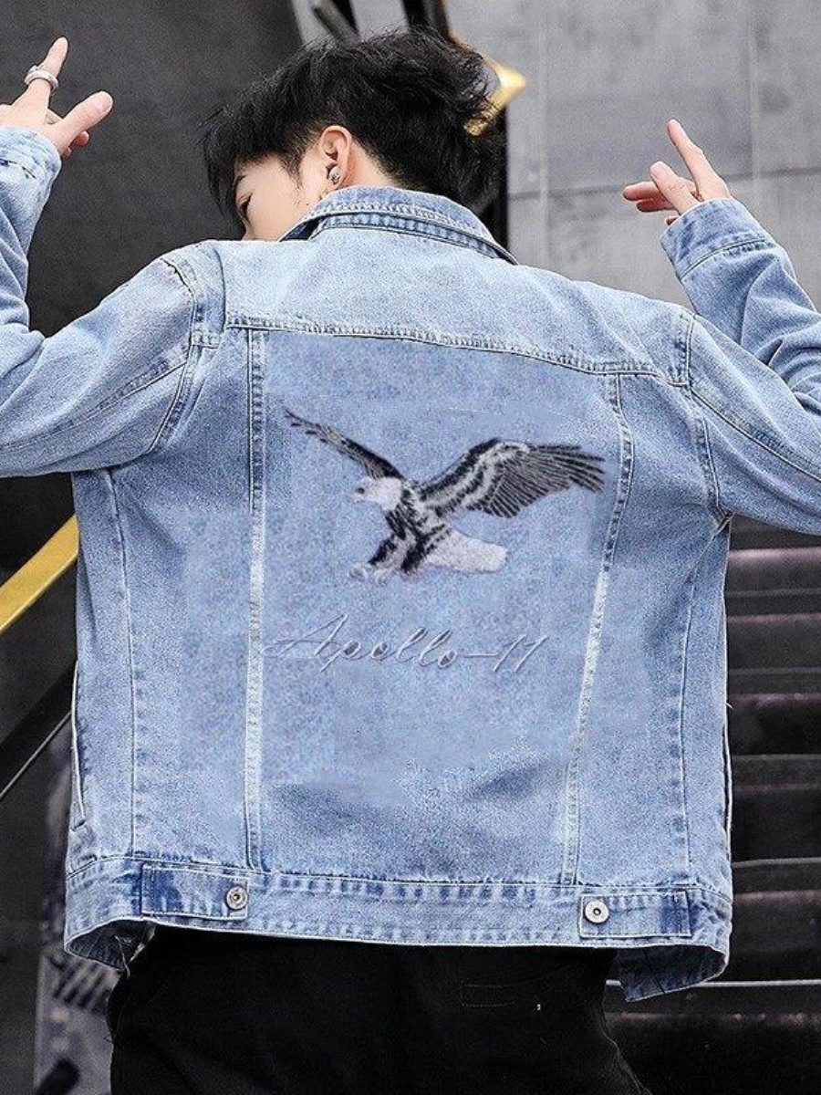 Embroidery Vest - New 2026 Men's Denim Jacket Spring