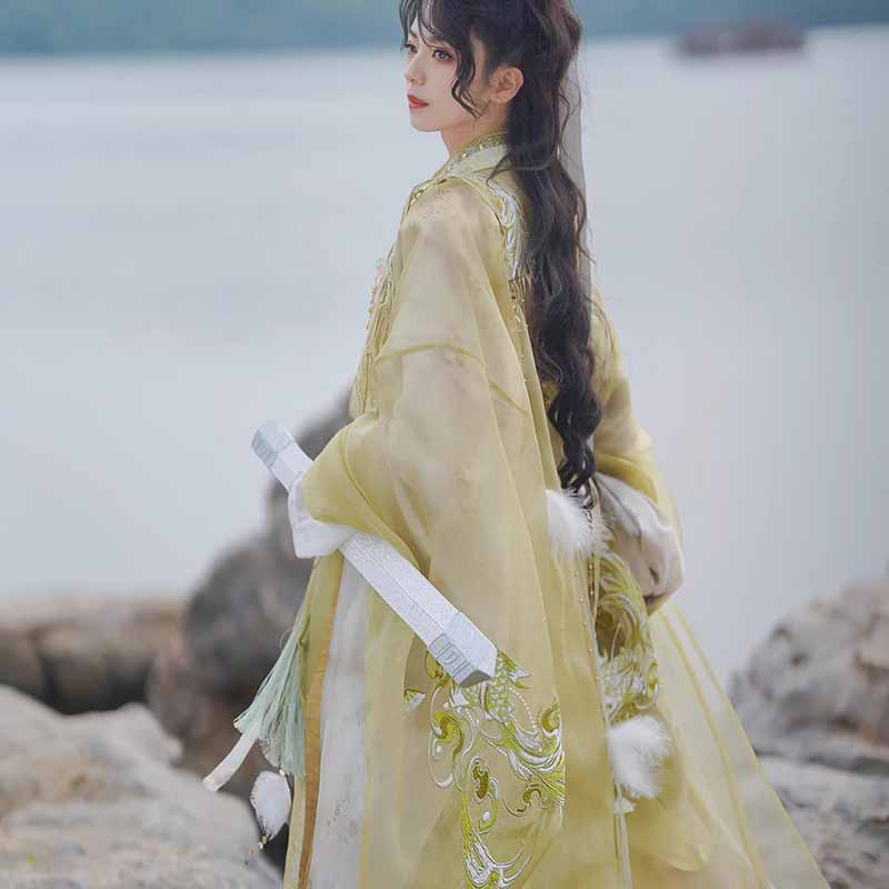 Embroidery Gradient - Wuxia Swordsman Hanfu Outfit Men Gradient