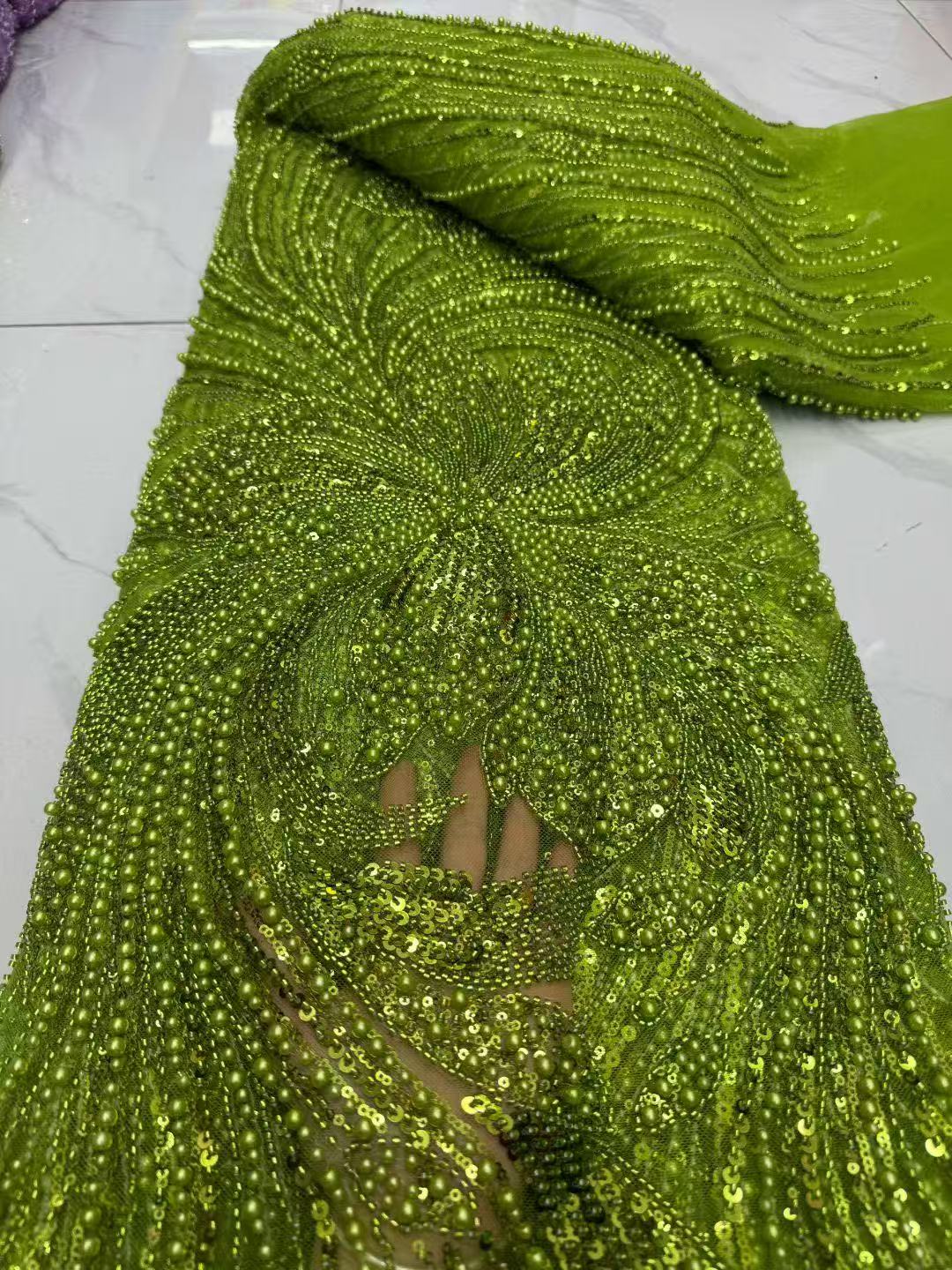Embroidery Gradient - 2026 African Sequins Beaded Lace Fabrics