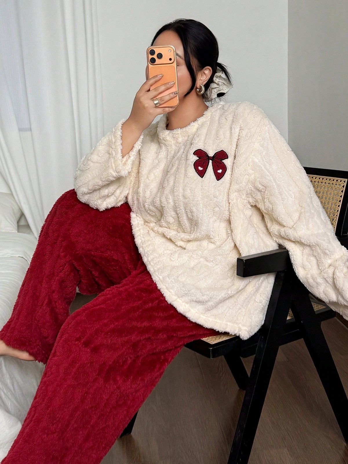 Embroidery Red - Plus Size 1XL-5XL Women Autumn Winter