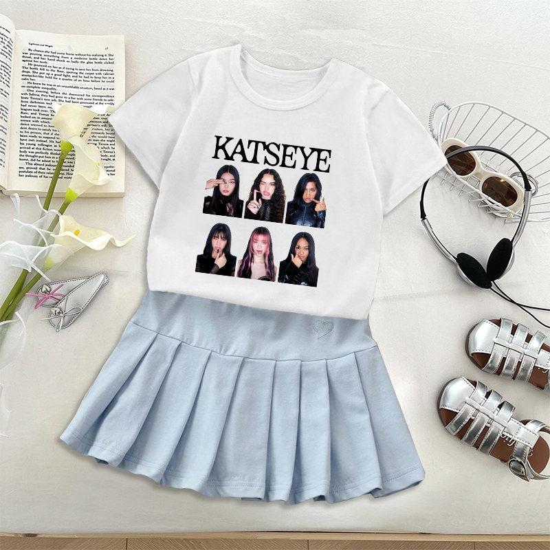 Fashion K POP K-KATSEYE T-shir - đánh giá và giá Embroidery Shirt