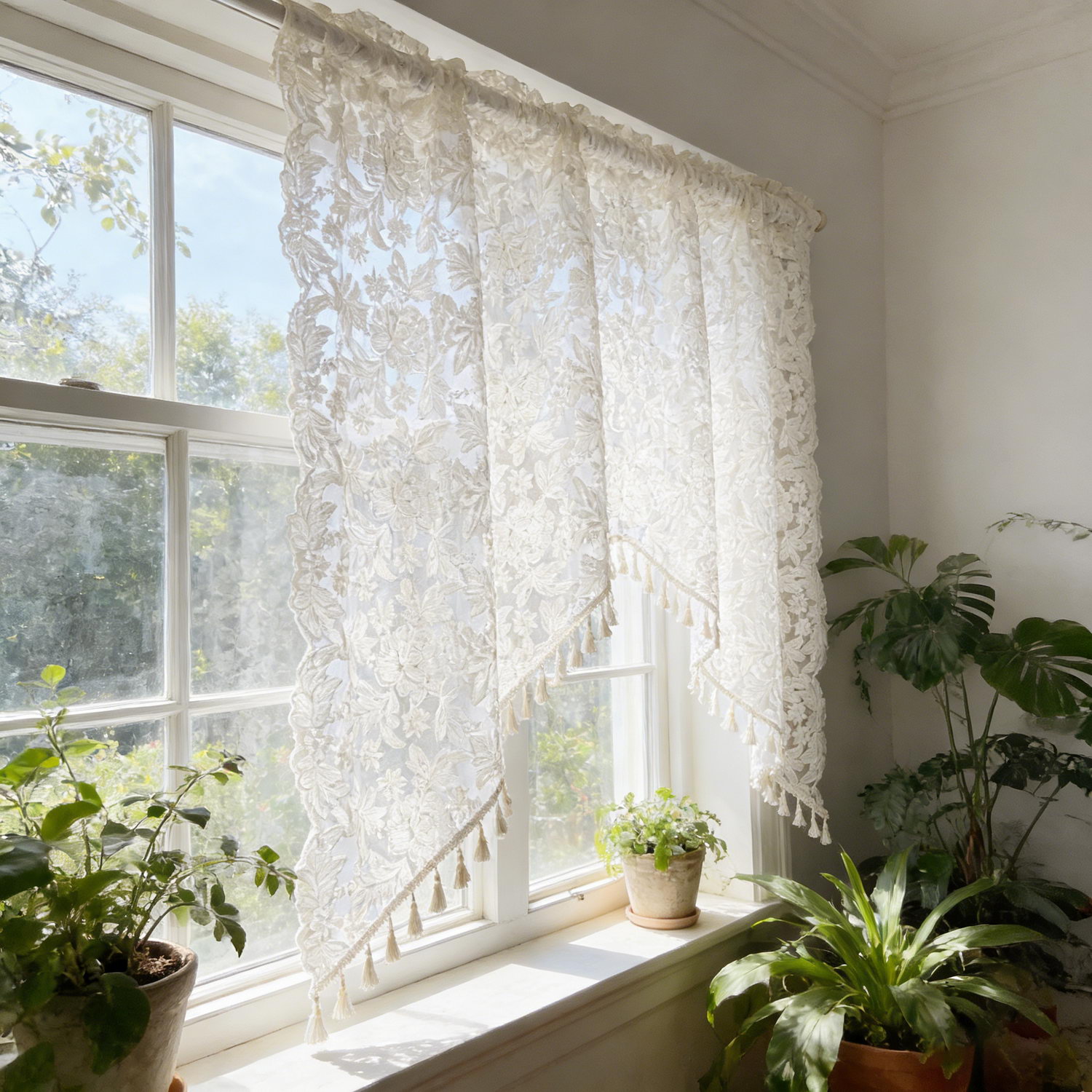 Sheer Floral Embroidery Lace S - đánh giá và giá Embroidery Kitchen