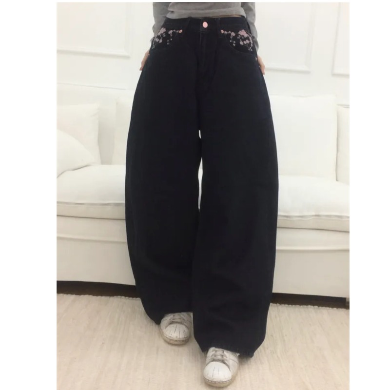 Sakura Embroidery Loose Scythe - đánh giá và giá Embroidery Jeans Sakura