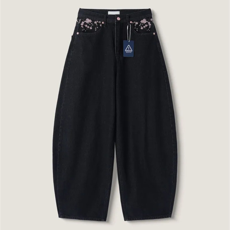 Sakura Embroidery Loose Scythe - đánh giá và giá Embroidery Jeans Sakura