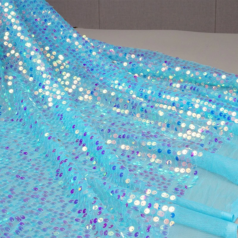 Rainbow Sequin Embroidery Fabr - đánh giá và giá Embroidery Gradient