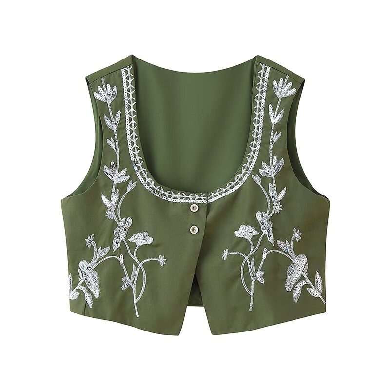 Women's Fashion Heavy Embroide - đánh giá và giá Embroidery Vest