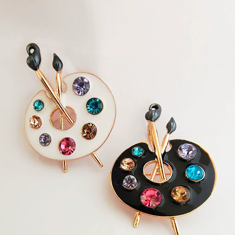 Painting Palette Brooches Wome - đánh giá và giá Embroidery Illustration