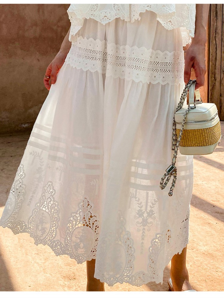 Bohemian White Square-neck Ves - đánh giá và giá Embroidery Vest