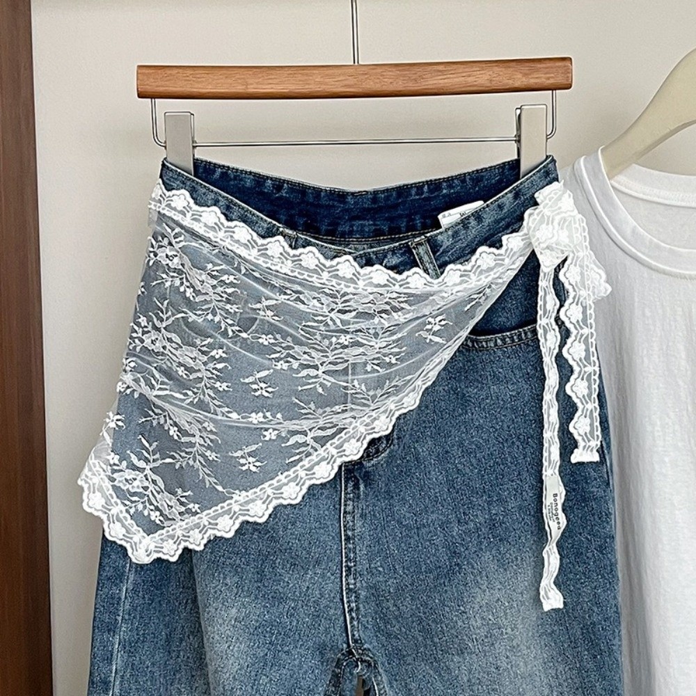 Harajuku Y2K Triangle Apron Fl - đánh giá và giá Embroidery Skirt