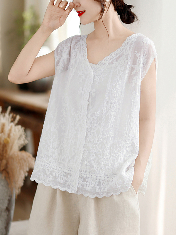 Summer New Heavy Embroidery Ve - đánh giá và giá Embroidery Vest