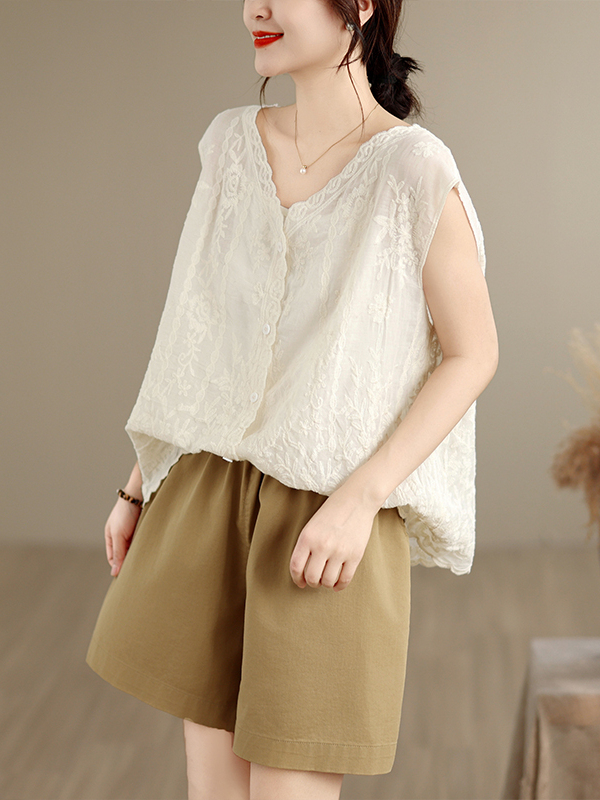 Summer New Heavy Embroidery Ve - đánh giá và giá Embroidery Vest