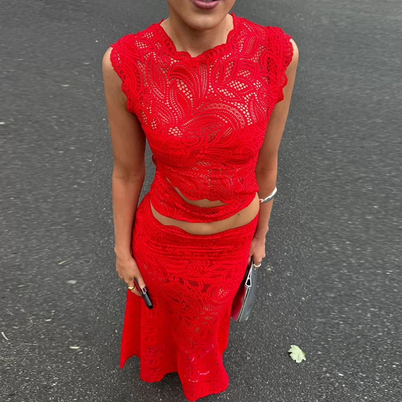 Red Sexy Hook Flower Hollow La - đánh giá và giá Embroidery Red