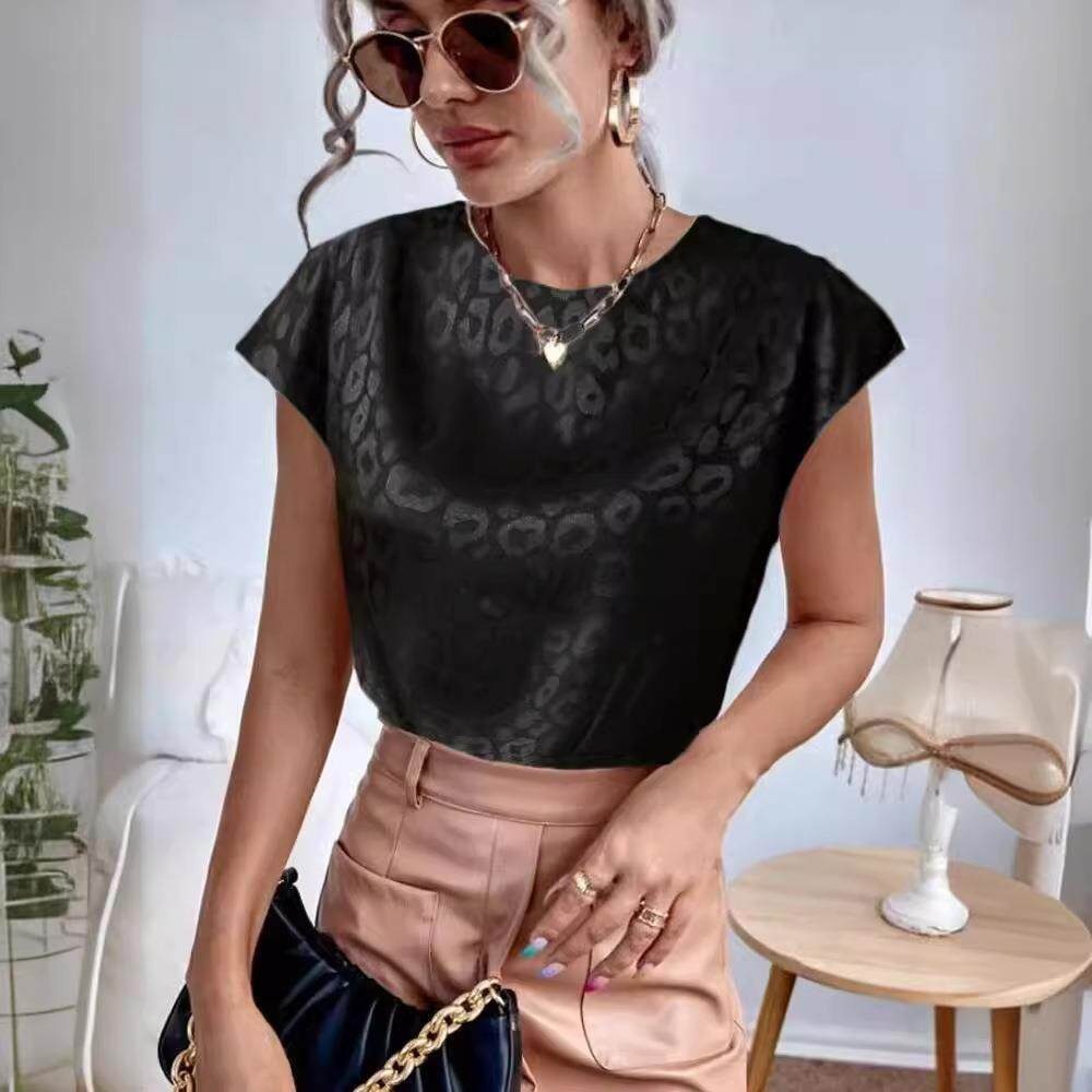 Ladies Casual round Neck T-Shi - đánh giá và giá Embroidery Shirt