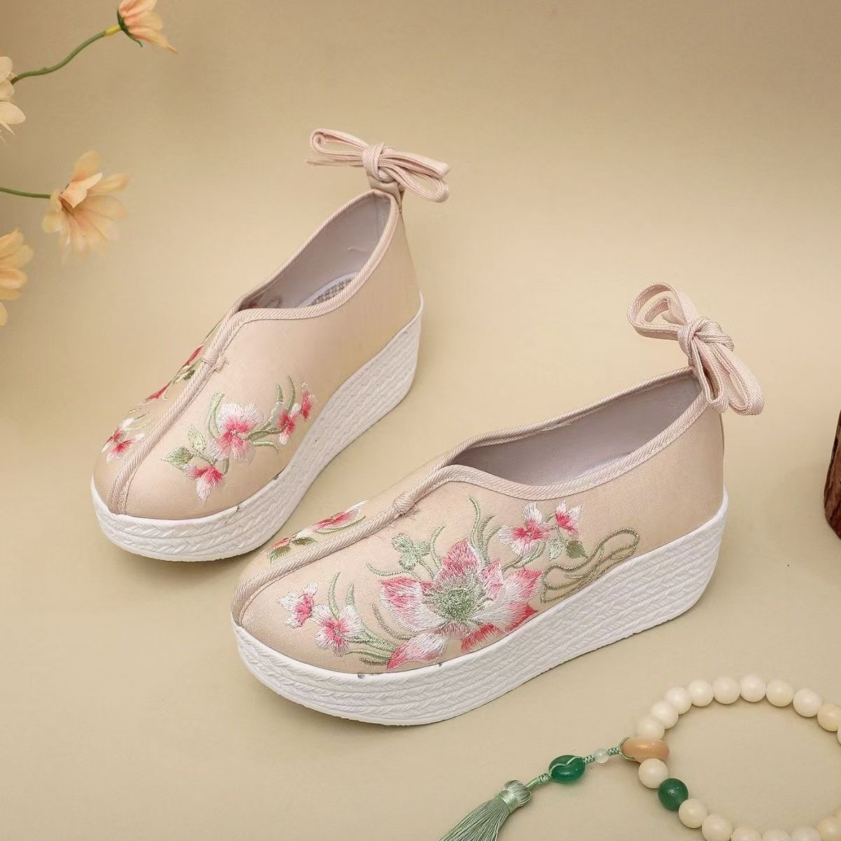Woman Ethnic Style Wedges Embr - đánh giá và giá Embroidery Skirt