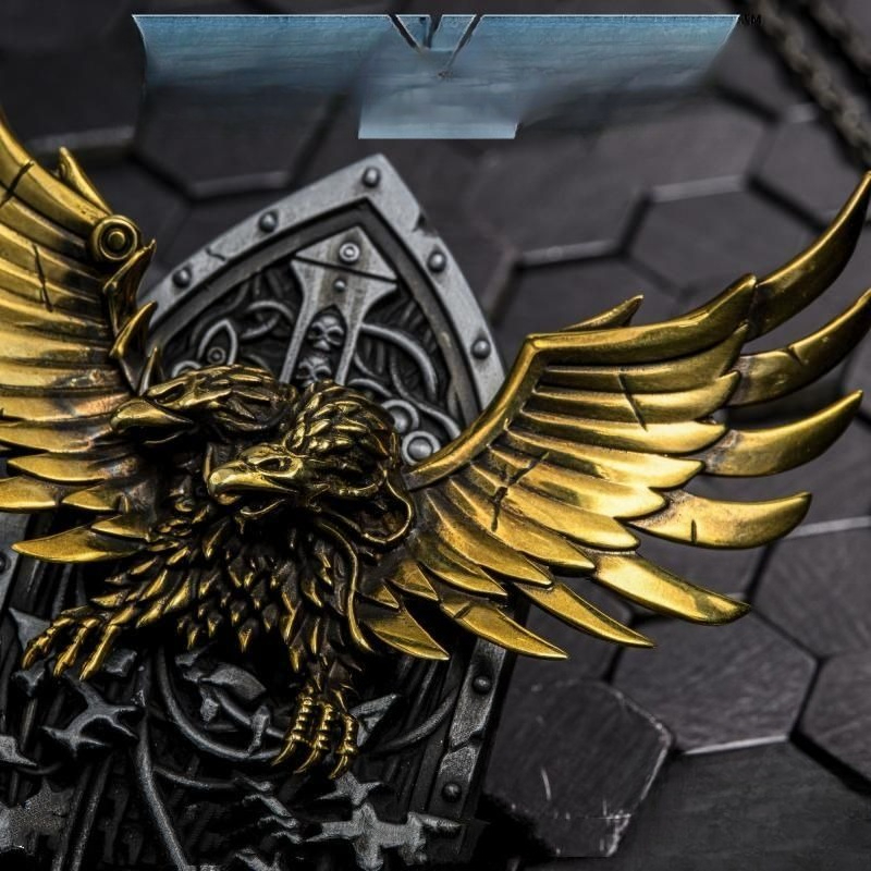 Double Head Eagle Enamel Pin R - đánh giá và giá Embroidery Illustration
