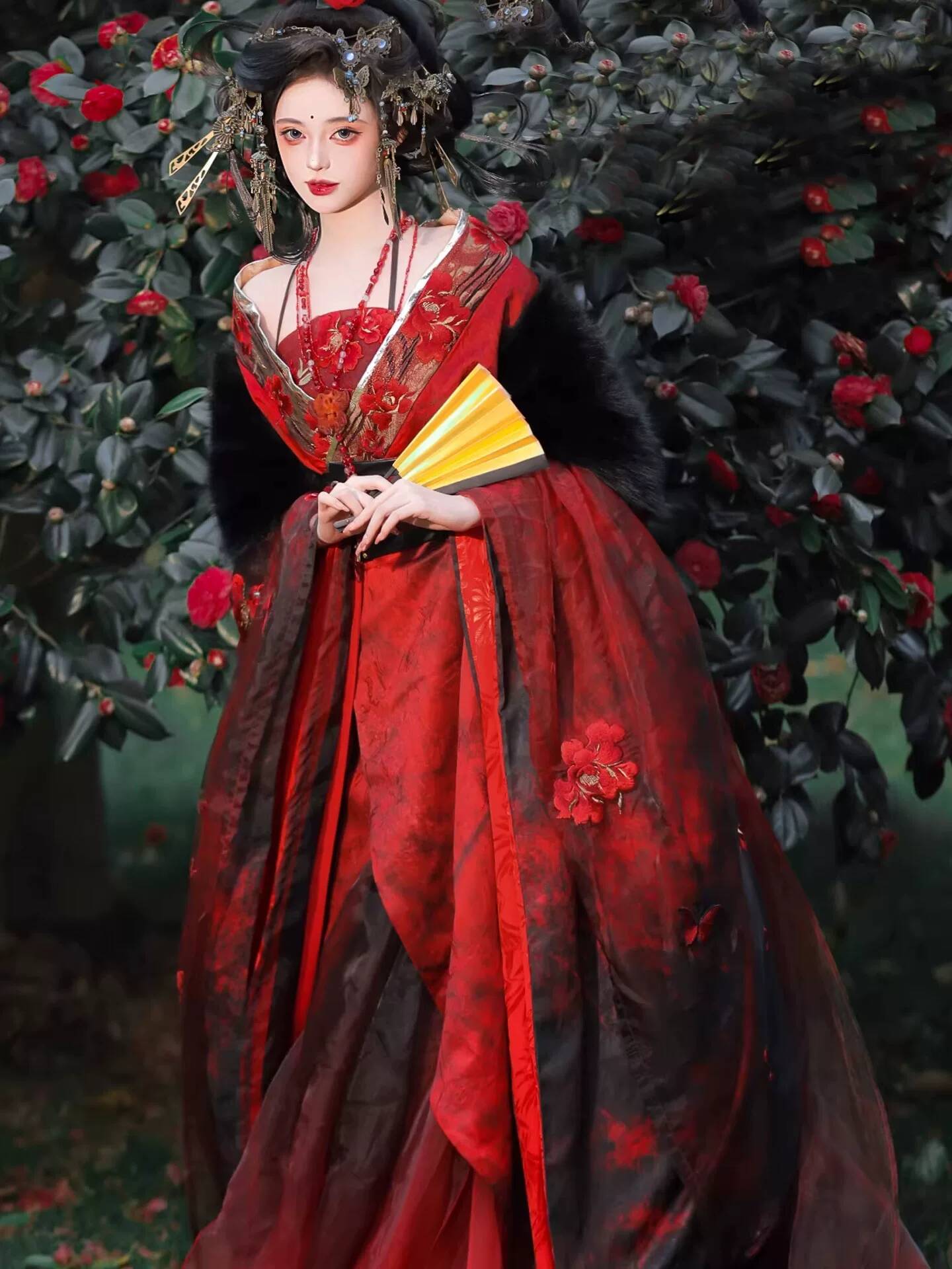 New Datura Red Hanfu Women Anc - đánh giá và giá Embroidery Red