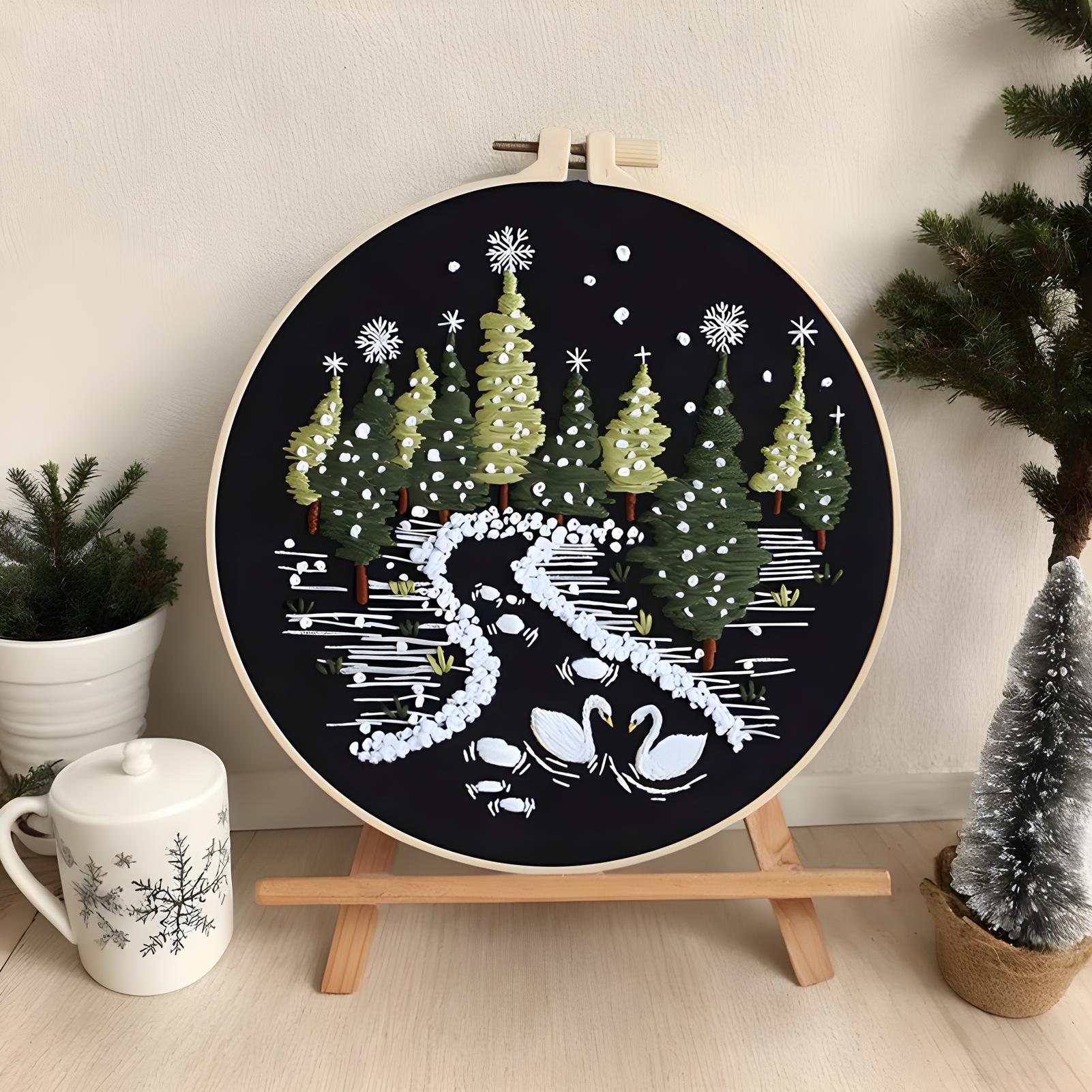 Christmas Embroidery Kit Easy  - đánh giá và giá Embroidery Kitchen