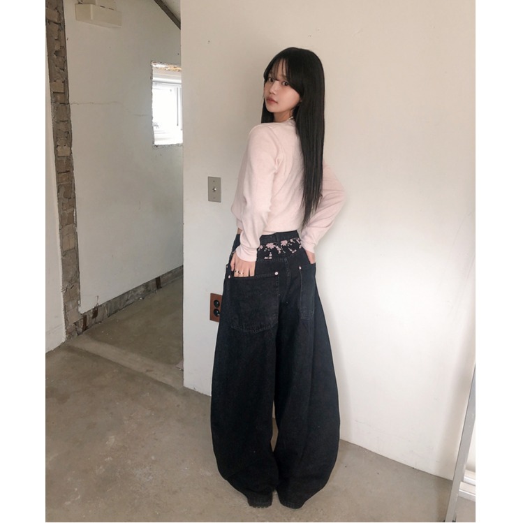 High Waist Sakura Embroidery W - đánh giá và giá Embroidery Jeans Sakura