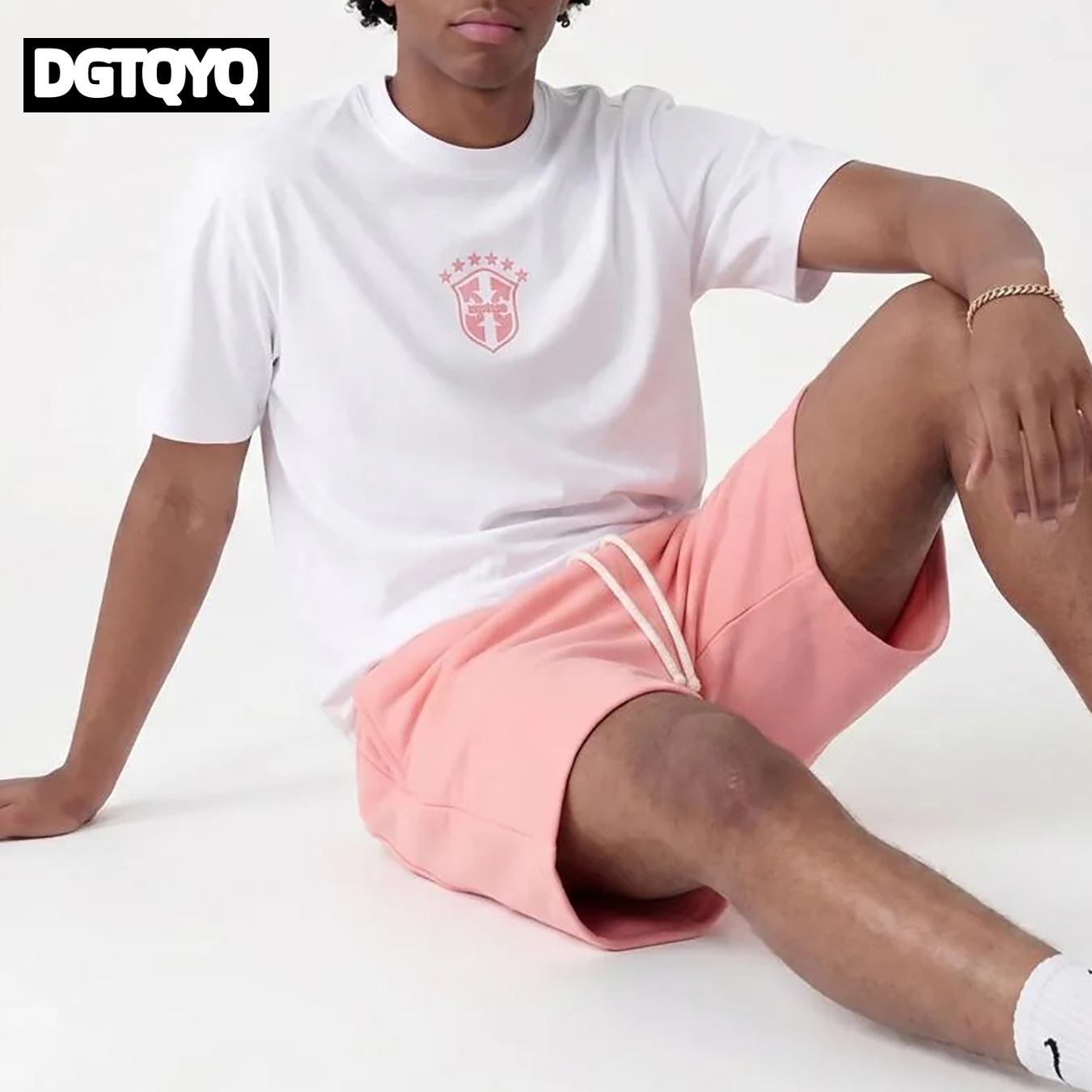 Man's Summer New Pink Embroide - đánh giá và giá Embroidery Shirt