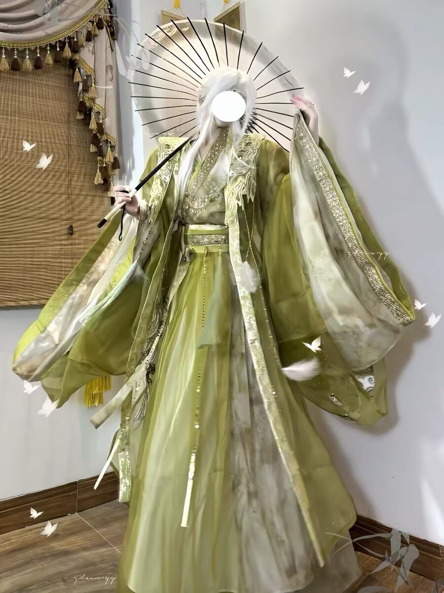 Wuxia Swordsman Hanfu Outfit M - đánh giá và giá Embroidery Gradient