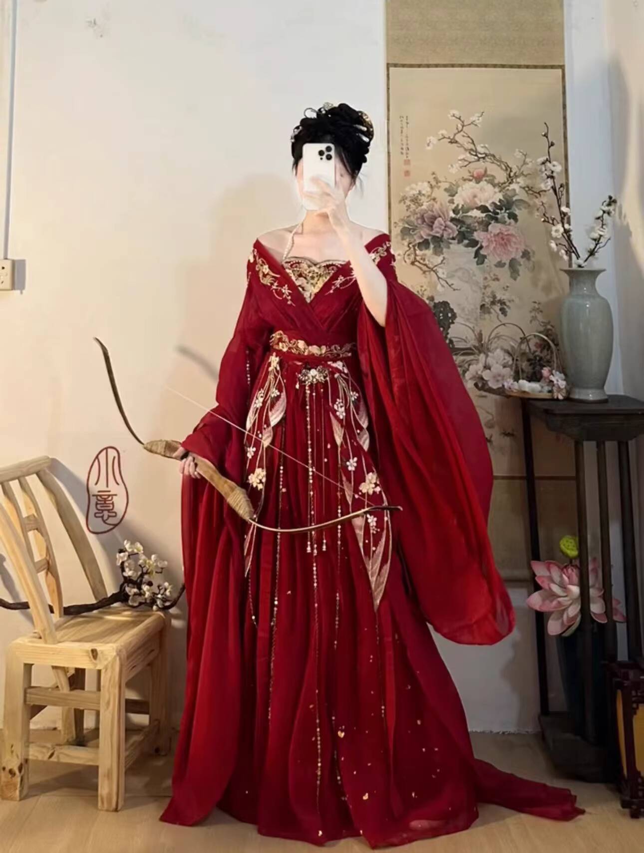 2025 hot Guofeng Goddess Of Fl - đánh giá và giá Embroidery Red