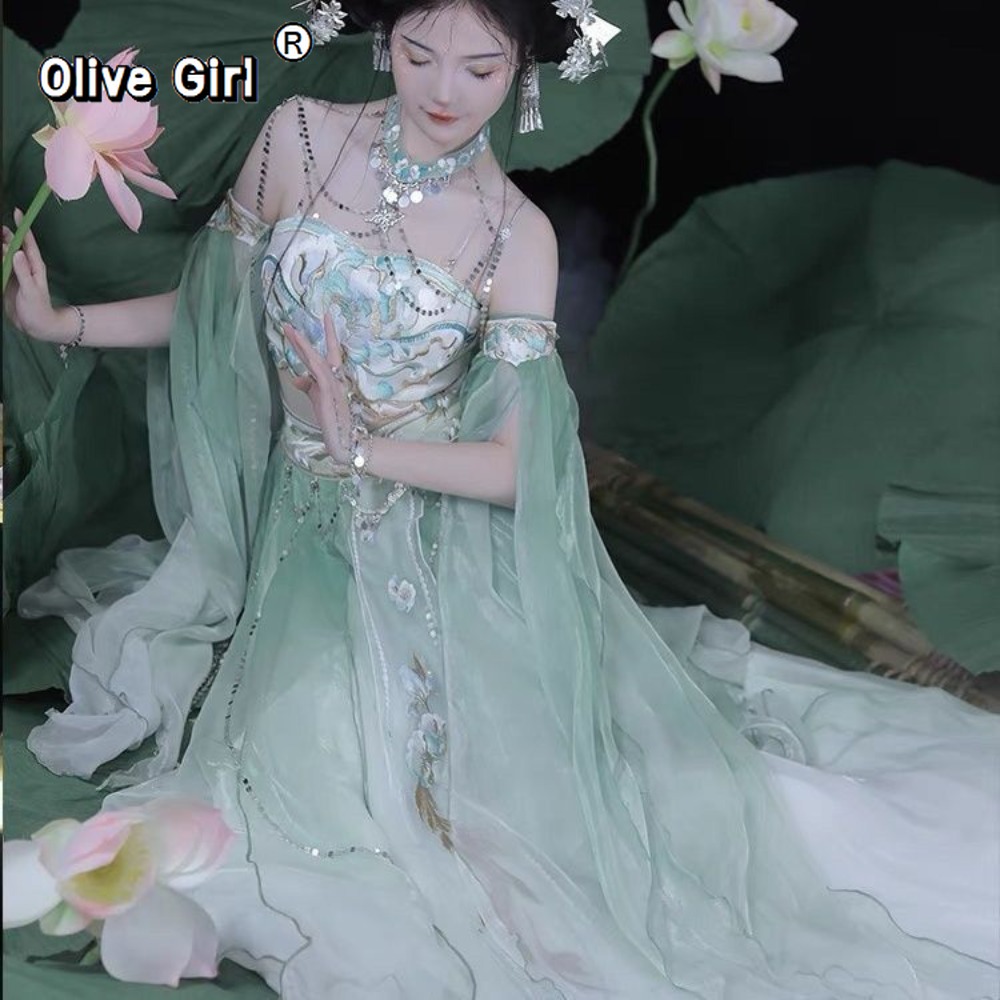 Hanfu Fairy Exotic Style Gradi - đánh giá và giá Embroidery Gradient