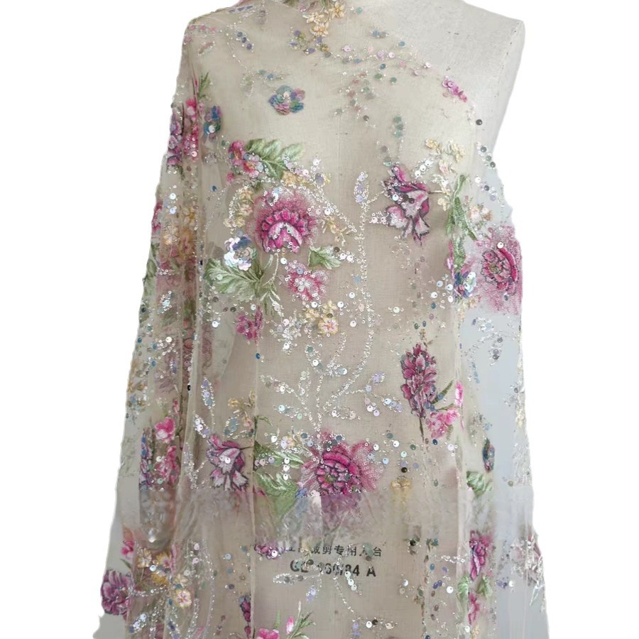1M 120Cm Wide Luxury Beaded La - đánh giá và giá Embroidery Gradient