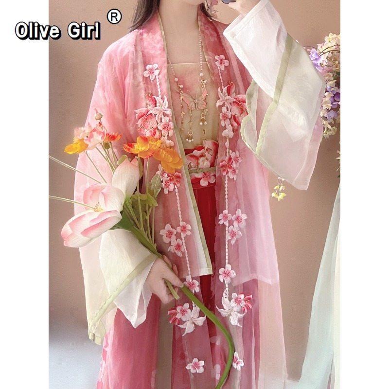 Olivegirl Hanfu Dress Traditio - đánh giá và giá Embroidery Gradient