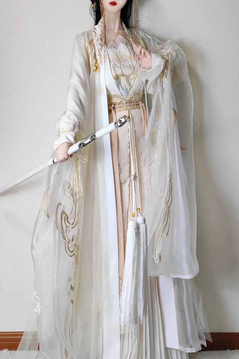 Chinese Hanfu Dress Women Tang - đánh giá và giá Embroidery Gradient