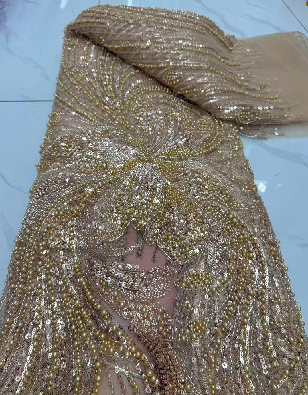 2026 African Sequins Beaded La - đánh giá và giá Embroidery Gradient