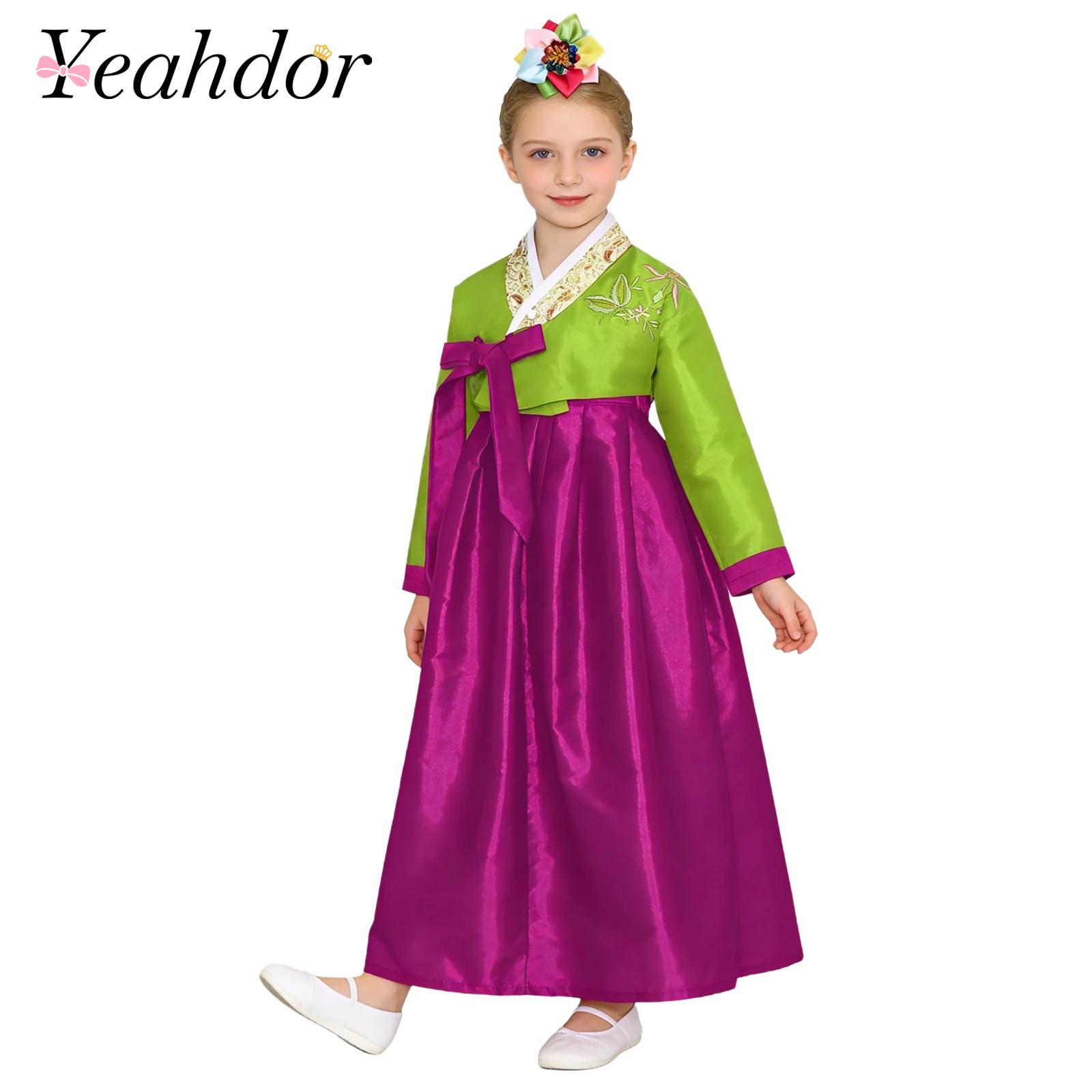 Kids Girls Korean National Han - đánh giá và giá Embroidery Skirt