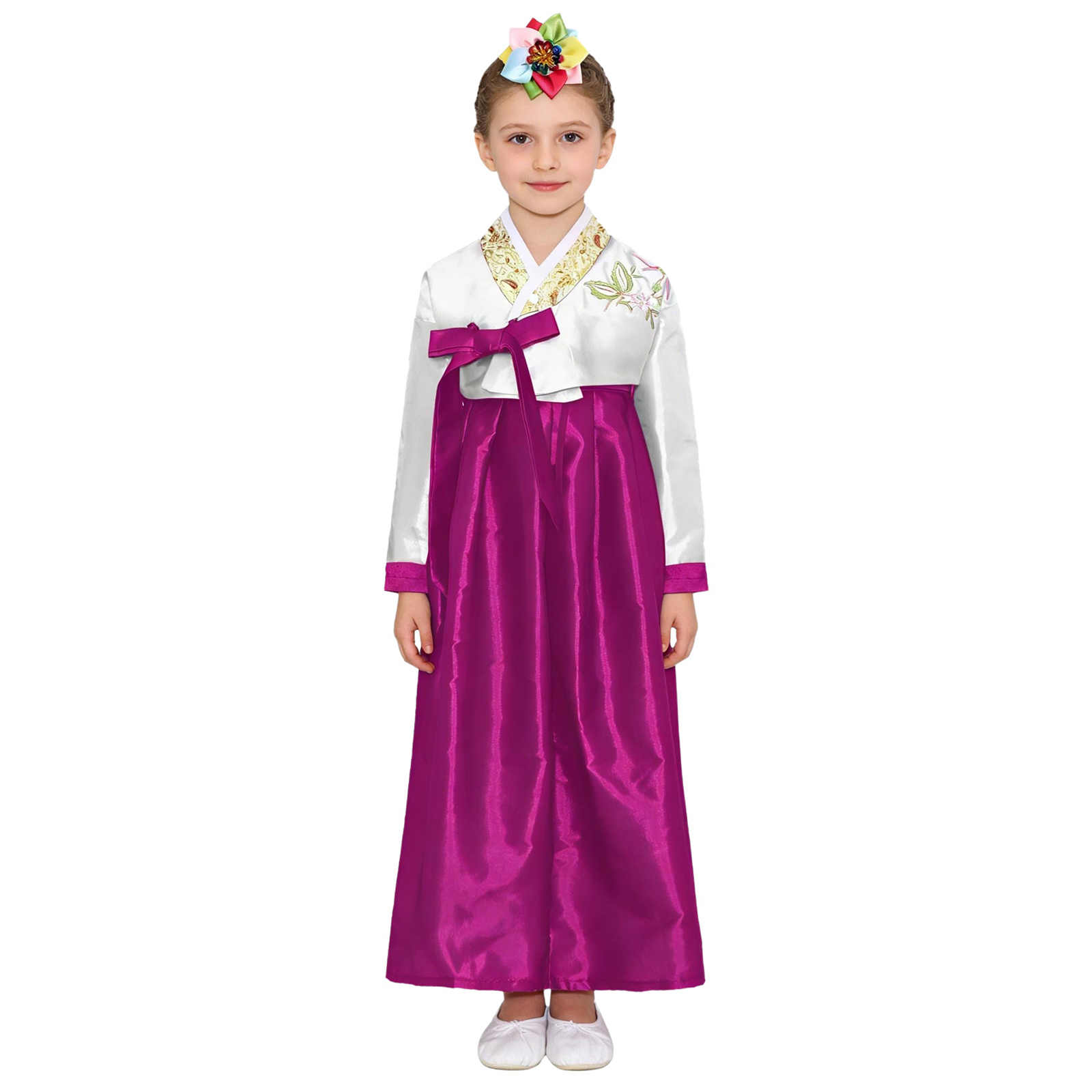 Kids Girls Korean National Han - đánh giá và giá Embroidery Skirt