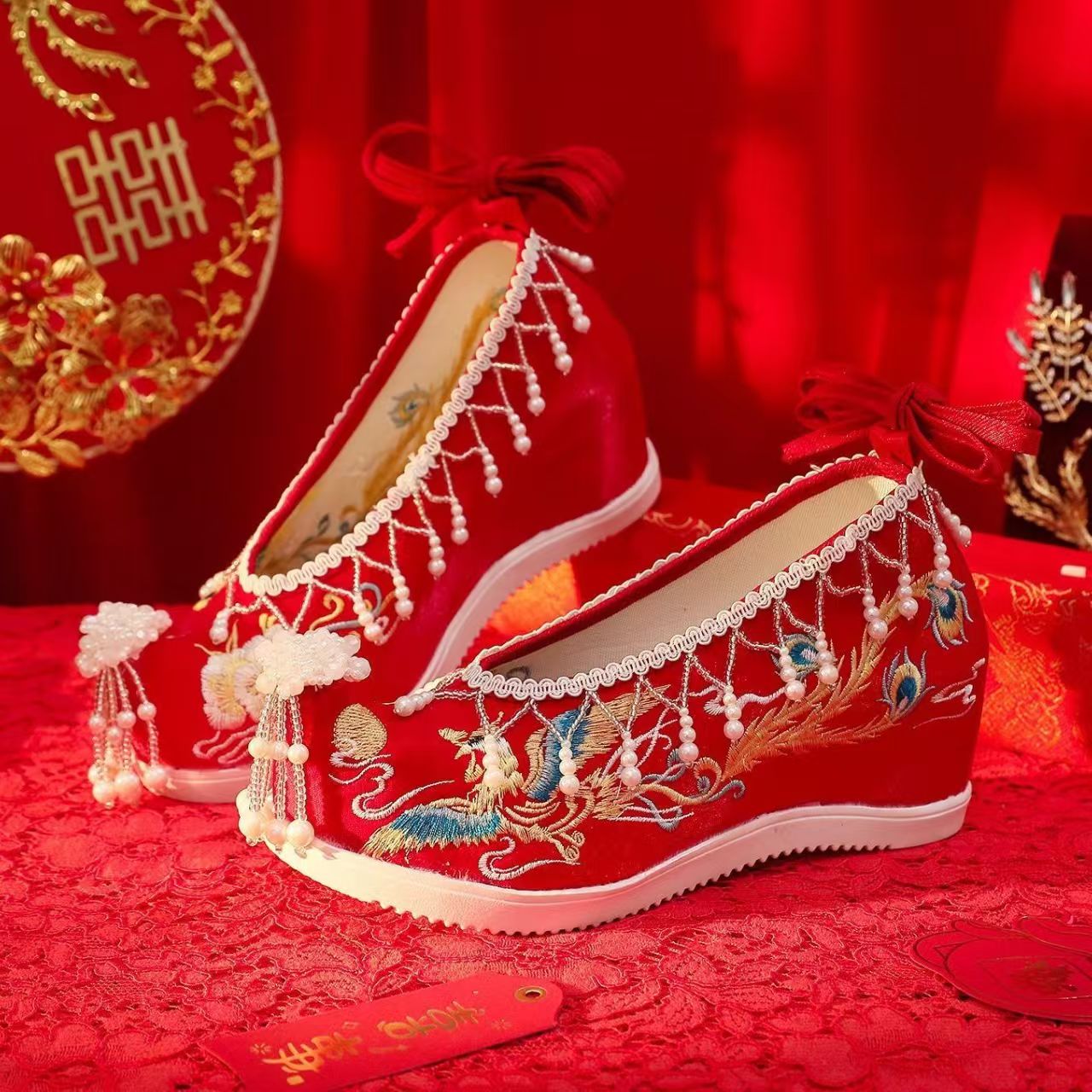 Women New Red Embroidered Wedd - đánh giá và giá Embroidery Red