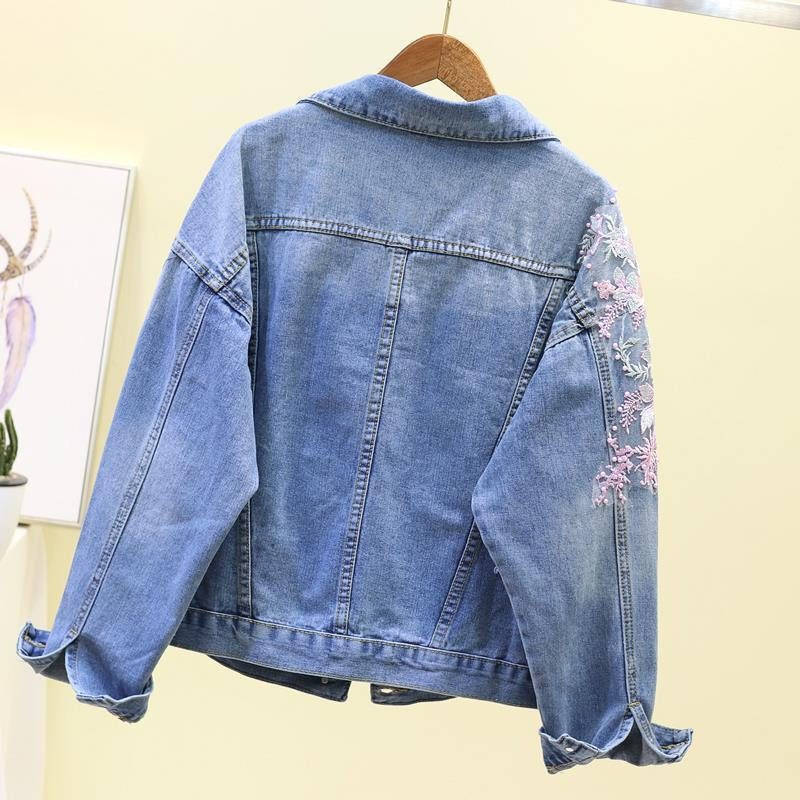 2022 Mới Thêu Denim Ngắn Áo Kh - đánh giá và giá Embroidery Jeans Sakura