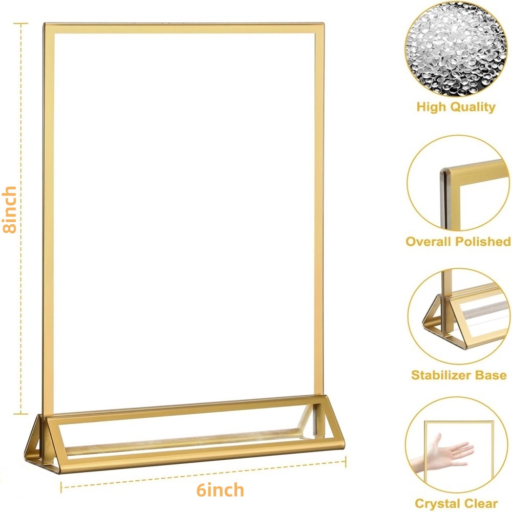 Pack of 6 6x8 Gold Picture Fra - đánh giá và giá Embroidery Studio
