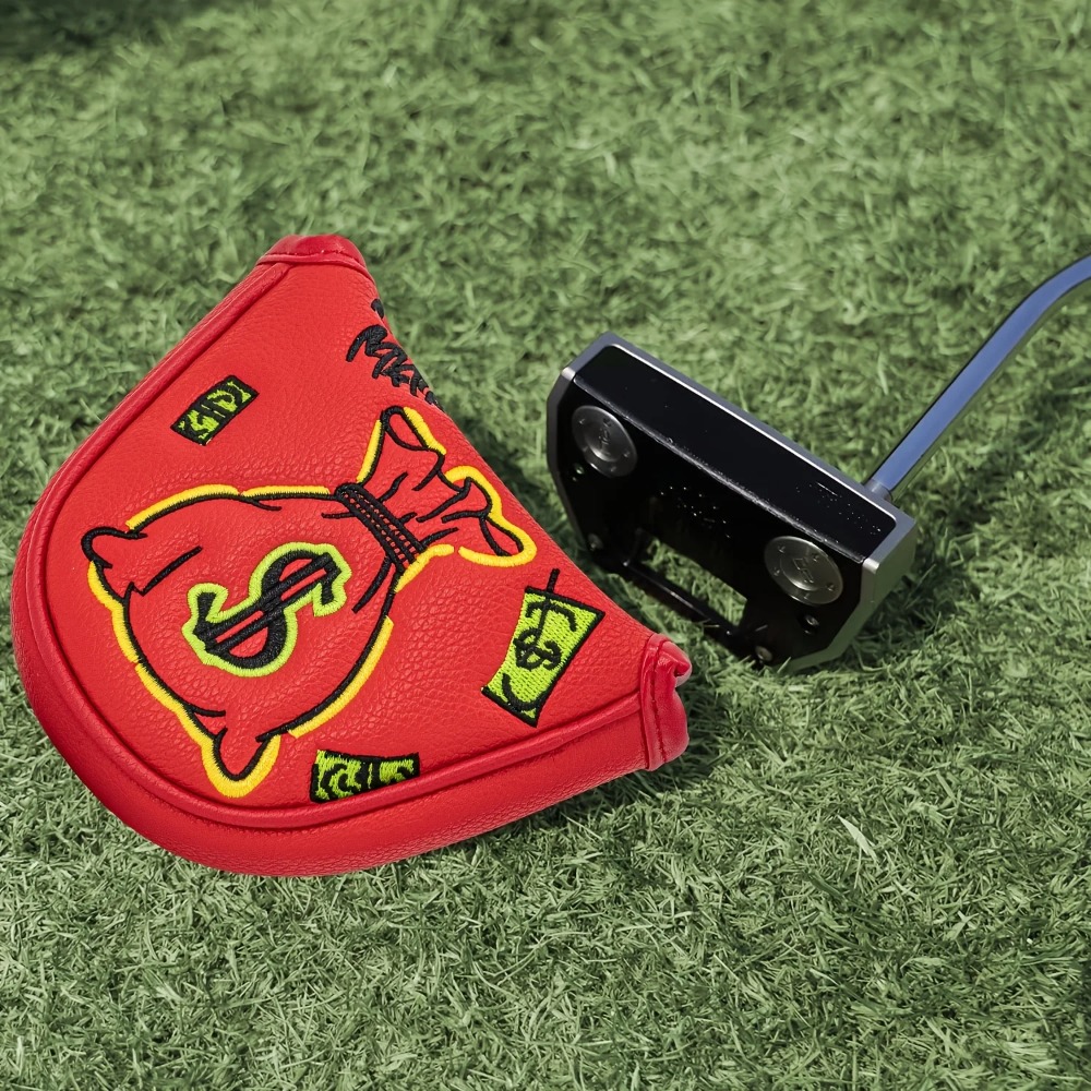 Golf Putter Cover | Half Round - đánh giá và giá Embroidery Red