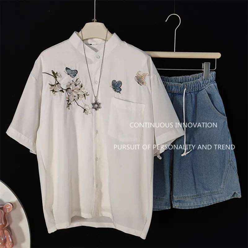Men's 3 Piece Set Chinese Styl - đánh giá và giá Embroidery Shirt