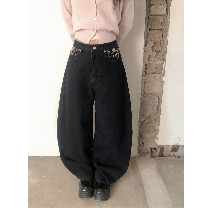 High Waist Sakura Embroidery W - đánh giá và giá Embroidery Jeans Sakura