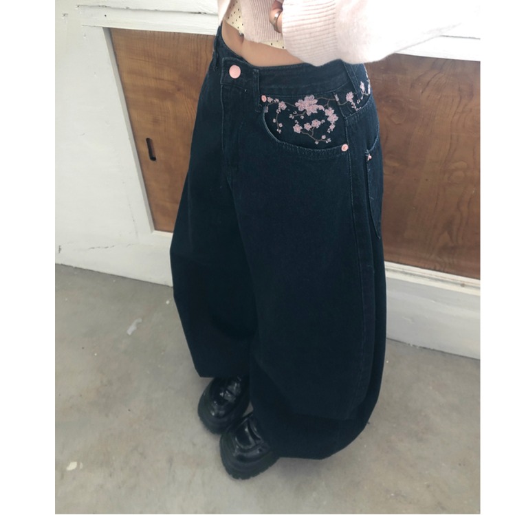 High Waist Sakura Embroidery W - đánh giá và giá Embroidery Jeans Sakura