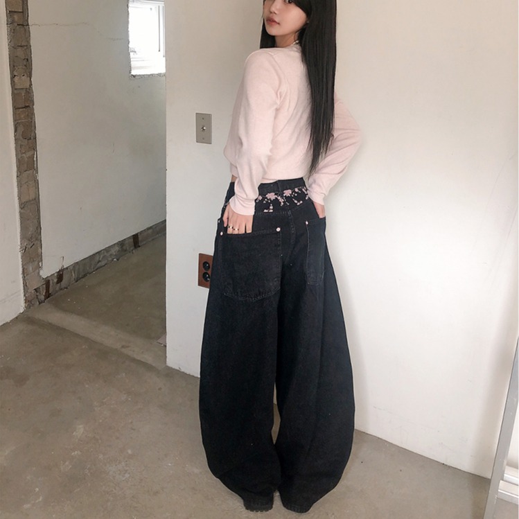 High Waist Sakura Embroidery W - đánh giá và giá Embroidery Jeans Sakura