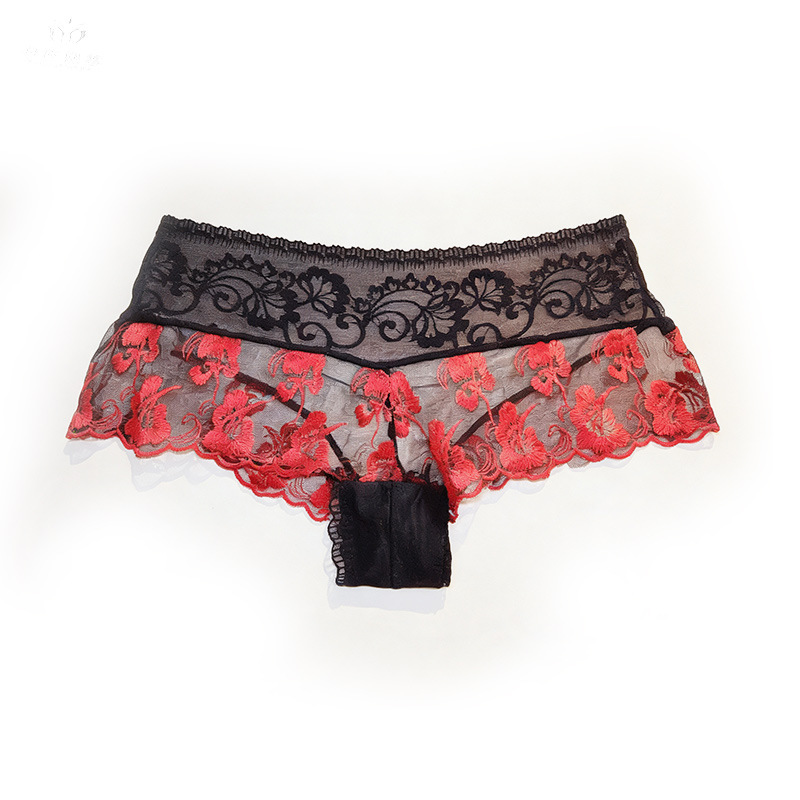【1pcs】lingeries femme ultra ho - đánh giá và giá Embroidery Red