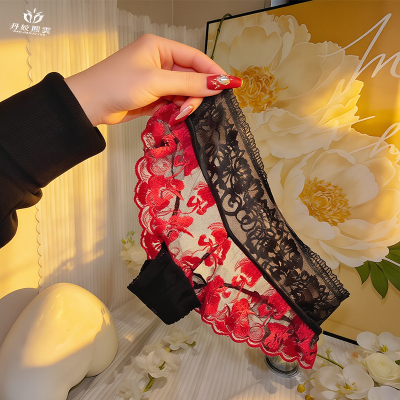【1pcs】lingeries femme ultra ho - đánh giá và giá Embroidery Red