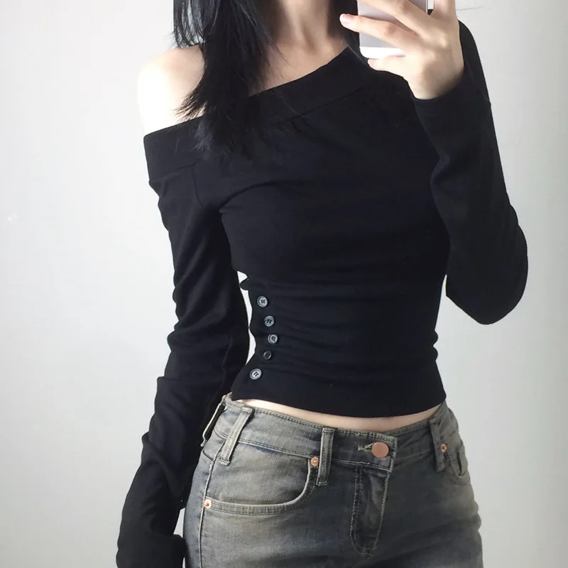 Y2K Vintage Pleated Button T-S - đánh giá và giá Embroidery Shirt