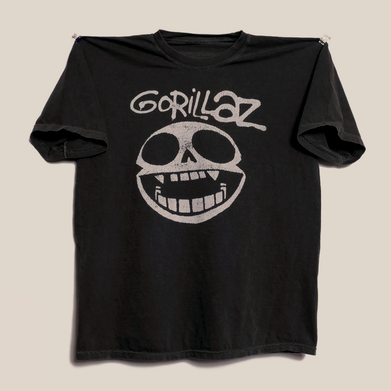 Gorillaz Band Print Short Slee - đánh giá và giá Embroidery Studio