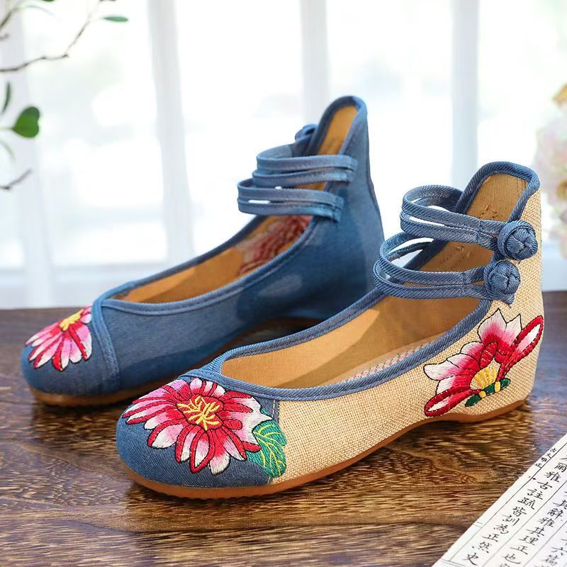 Woman Wedges Embroidered Cloth - đánh giá và giá Embroidery Skirt