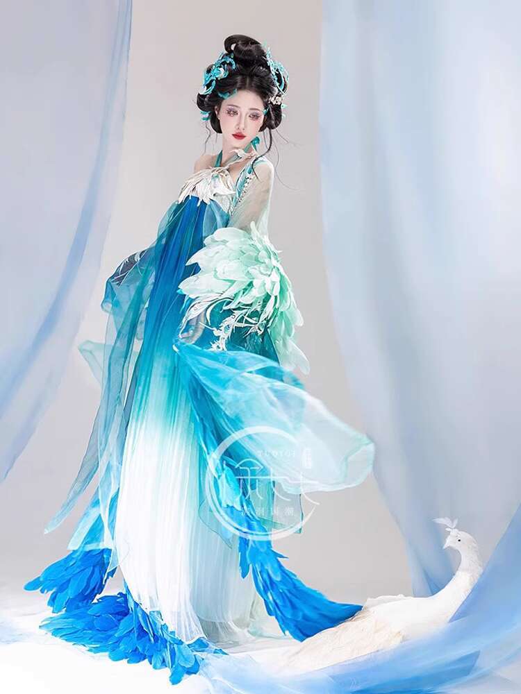 New Peacock Hanfu Womens fashi - đánh giá và giá Embroidery Skirt