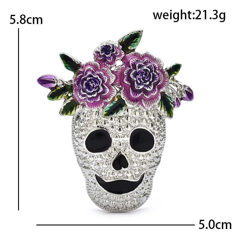 Wuli&baby Wear Flowers Skull B - đánh giá và giá Embroidery Illustration